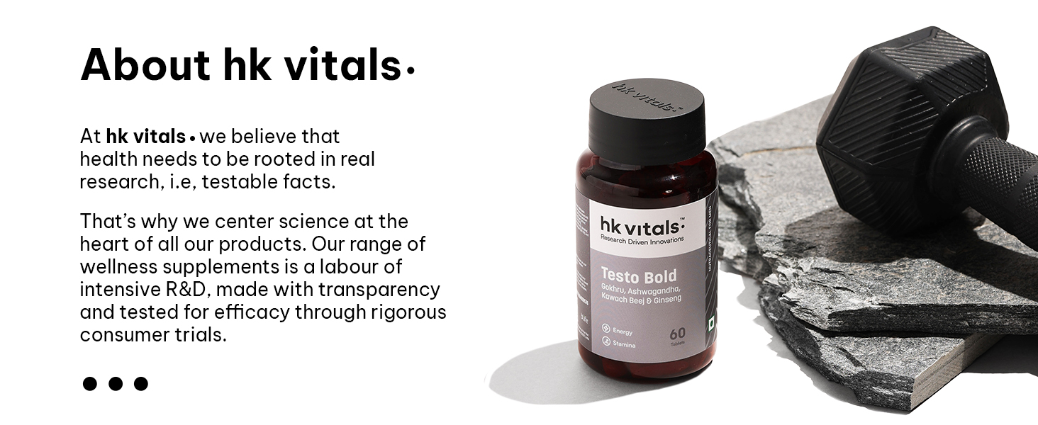 hk vitals Testo Bold, 60 Tablets