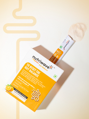 Gut Reboot Sachets for Gut Health & Digestion | Reduce Bloating, Gas, Indigestion & Upset Stomach | Probiotics, Vitamin B Complex & Electrolytes | Orange Flavour, 15 x 2.5g Powder Sachets
