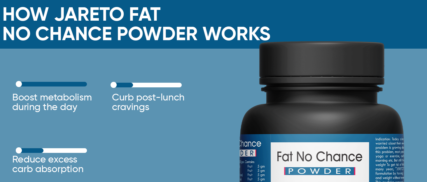 Fat No Chance Powder | Ayurvedic Fat Burner Powder | Slim Fat Loss Herbal Formula to Reduce Belly Fat, Manage Cravings, Support Weight managment | 100g