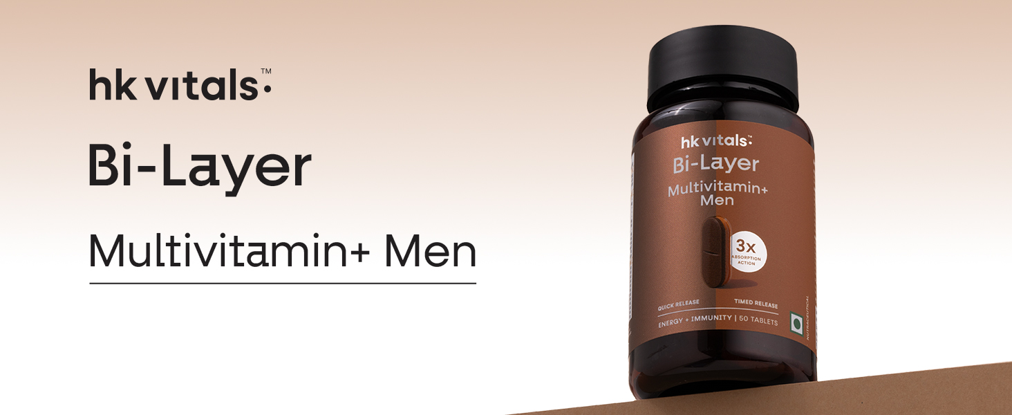 hk vitals Bi-Layer Multivitamin Plus Men, 50 Tablets