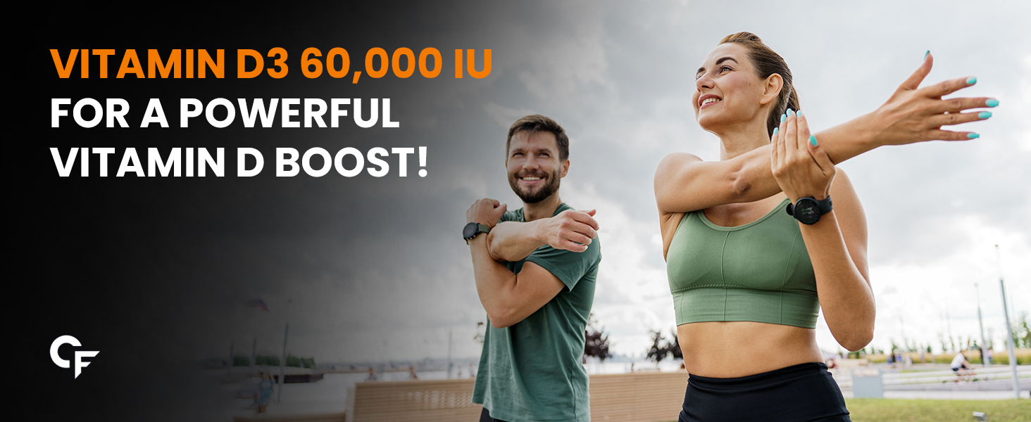 Carbamide Forte Vitamin D3 Shots 60000 IU | Cholecalciferol 60000 IU | Vitamin D Supplement | Vit D3 60000 IU | 8 X 5 ML