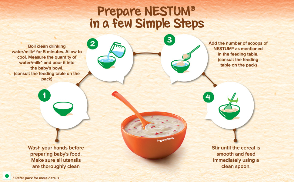 NESTUM Baby Cereal - Rice Fruits (From 10 to 24 months) - 600g, Bag-in-Box, Pack of 2