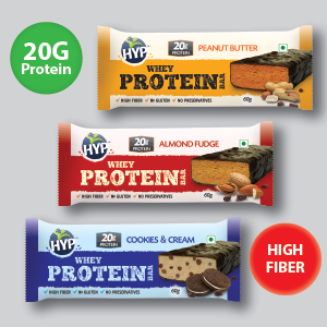 HYP - Protein Cookies, Double Chocolate (6x42g) | 10g Protein per Cookie | Made With Whole Wheat Flour | High Protein, High Fiber, Low Sugar | Protein Snack
