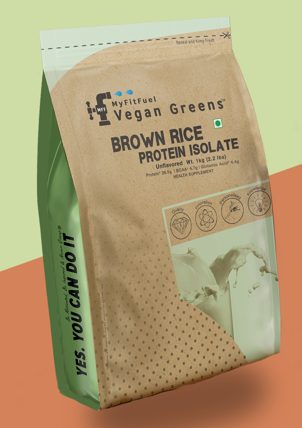 MyFitFuel Plant Brown Rice Protein, 1Kg (Unflavored)