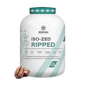 100% Isolate Whey ISO-ZED Ripped Whey Protein Isolate, Lean Muscle & Fat Burning Supplement (Cookies and Cream, 1 KG)