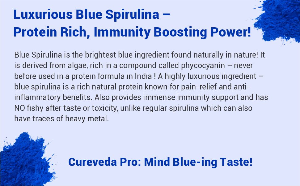 Cureveda Pro+ Chia Hydrolyzed Plant Protein Powder | 26g Protein, 4.7g BCAA | Canadian Pea Protein Isolate + Whole Chia Seeds | Vegan, Easy to Digest, No Stevia, No Gums 500gms