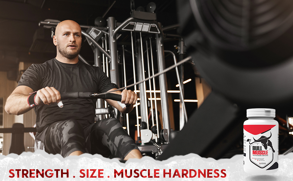 Bull Muscle|Daily Muscle Building Supplement|Plant Based Androgenic & Anabolic Blend|Natural Anabolic Growth Amplifier For Men|For Muscle Growth & Strength|30 Potent Capsules|Fssai Approved