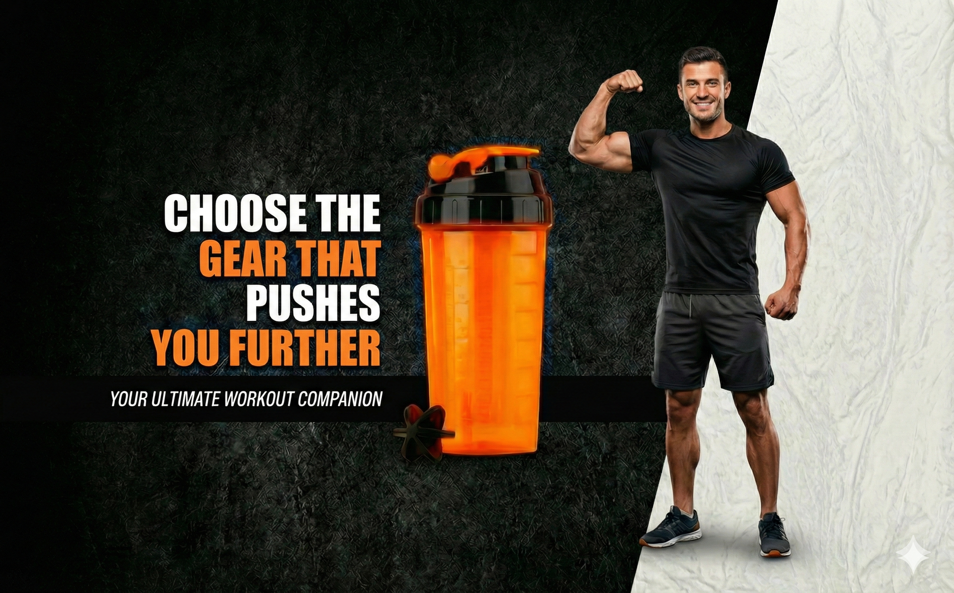 Premium Shaker Bottle for Protein Powder | Durable BPA-Free Plastic | With Measurement Markings and Secure Flip-Cap Lid | Ideal for Gym, Travel, and Sports (700 ml)