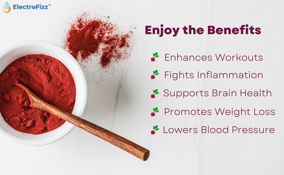 Freeze Dried Beetroot Powder Nitric Oxide Booster, Superfood for Endurance Building, Vegan, Preservatives Free, Caffeine Free, Pre-workout Supplement- 200 gms (30 plus servings)