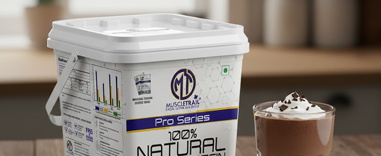 MuscleTrail Pro Series Whey Protein, 50 Pouches, 25g Protein, Isolate Source, Low Carb, 4g Glutamine & Glutamic Acid, 5g BCAA (1.79kg, Dutch Chocolate)