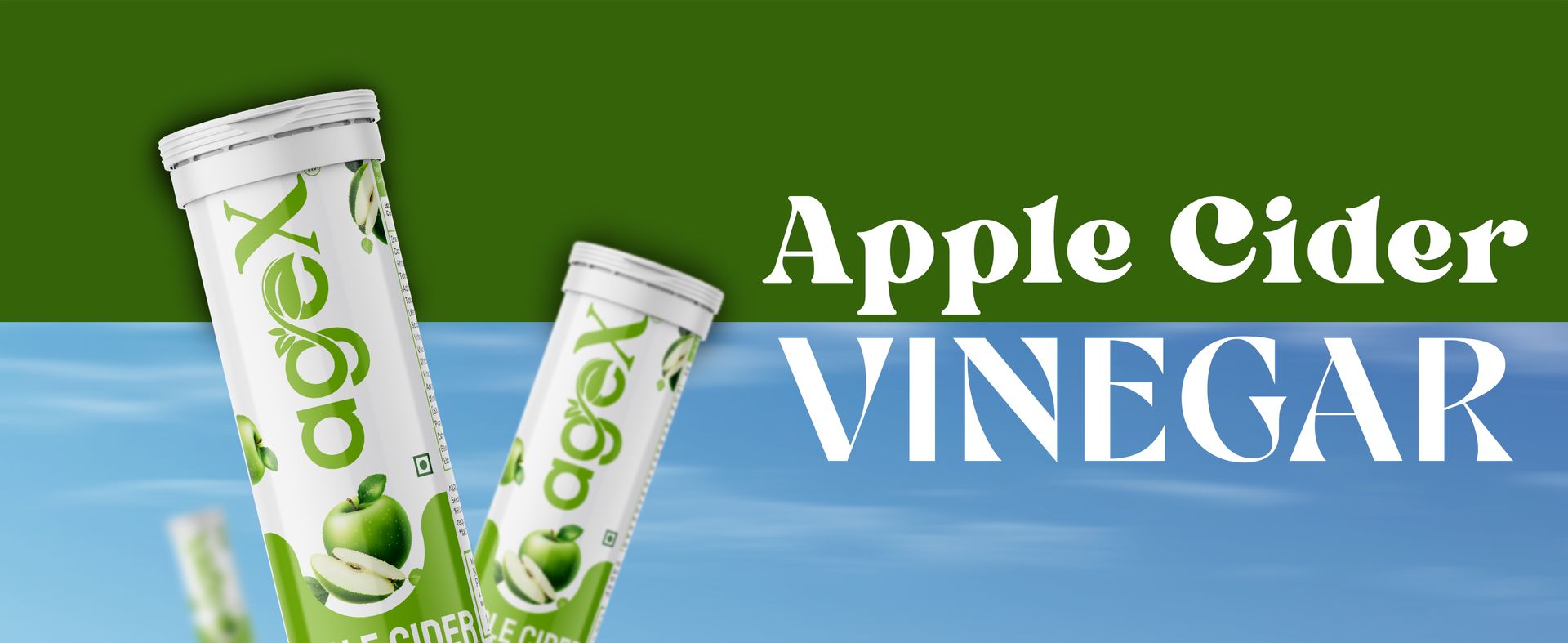 Apple Cider Vinegar Effervescent Tablet with 500mg ACV, Vit B6 & B12, Control Cravings I with Pomegranate & Beetroot I No Maltodextrin & No Added Sugar I 20 Effervescent Tablets - Green Apple (Pack of 1)