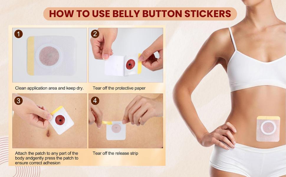 TOPLIST Slimming Patch, Magnet Weight Loss, Fat Burning, Navel Sticker for Belly, Waterproof, Pack of 1
