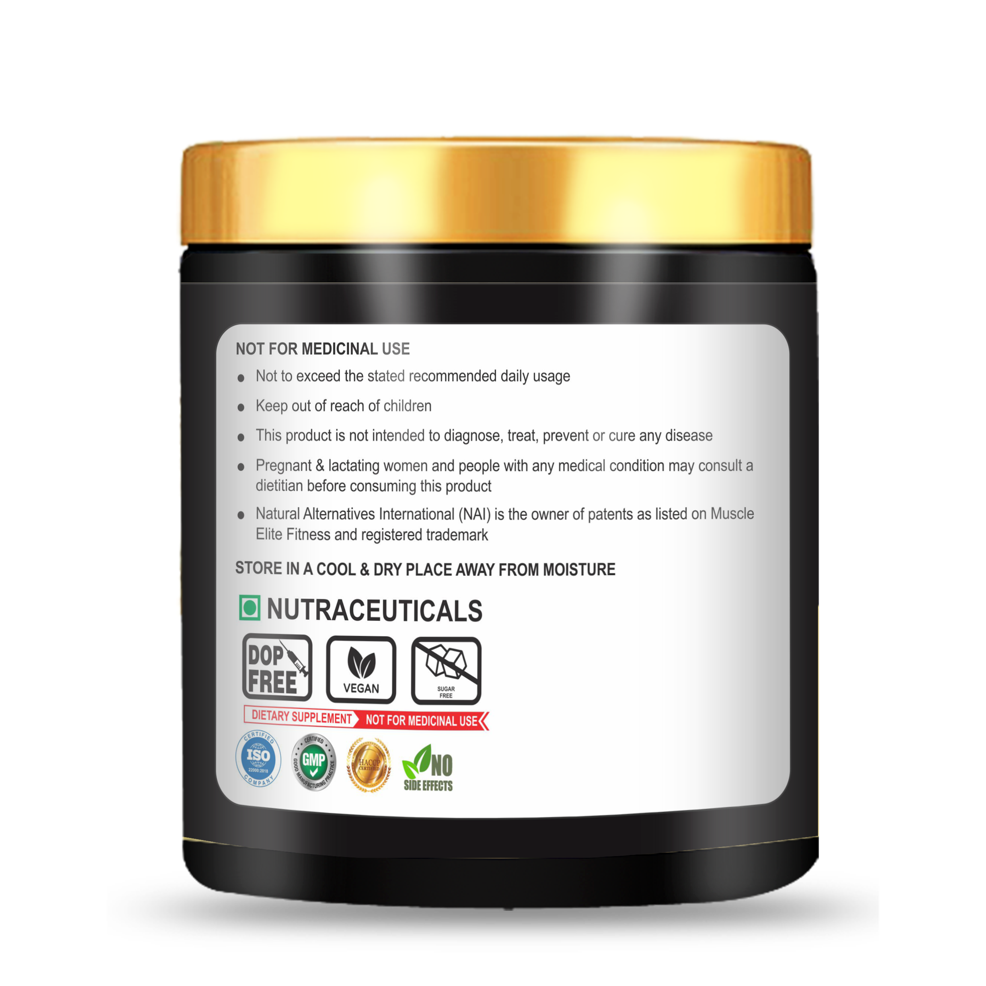 Pure 100% Beta-Alanine Pure Powder 2,200 mg - Delays Muscle Fatigue, Massive Pumps, Muscular Endurance & Recovery | Pre Workout supplement for Men & Women - 100g, Unflavoured
