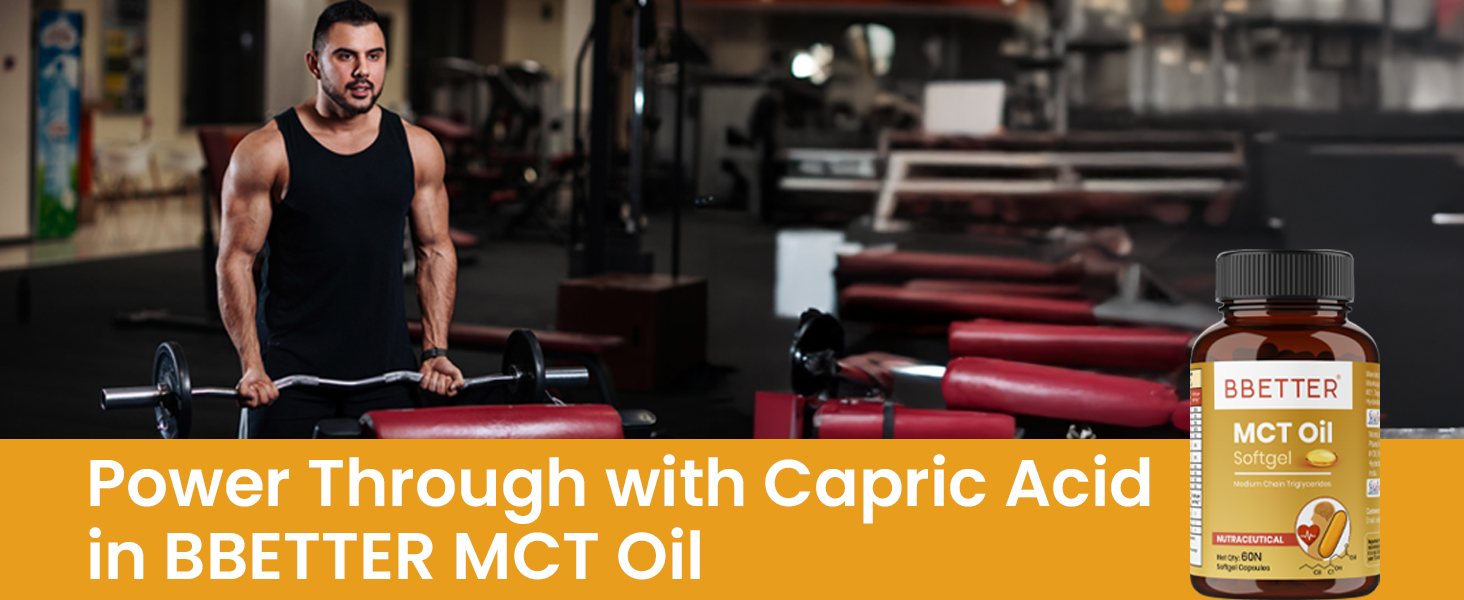 BBETTER MCT Oil Softgels | C8 Caprylic & C10 Capric Acid | Supports Energy, Metabolism, Focus & Brain Function | Keto & Paleo Friendly | 120 Softgels
