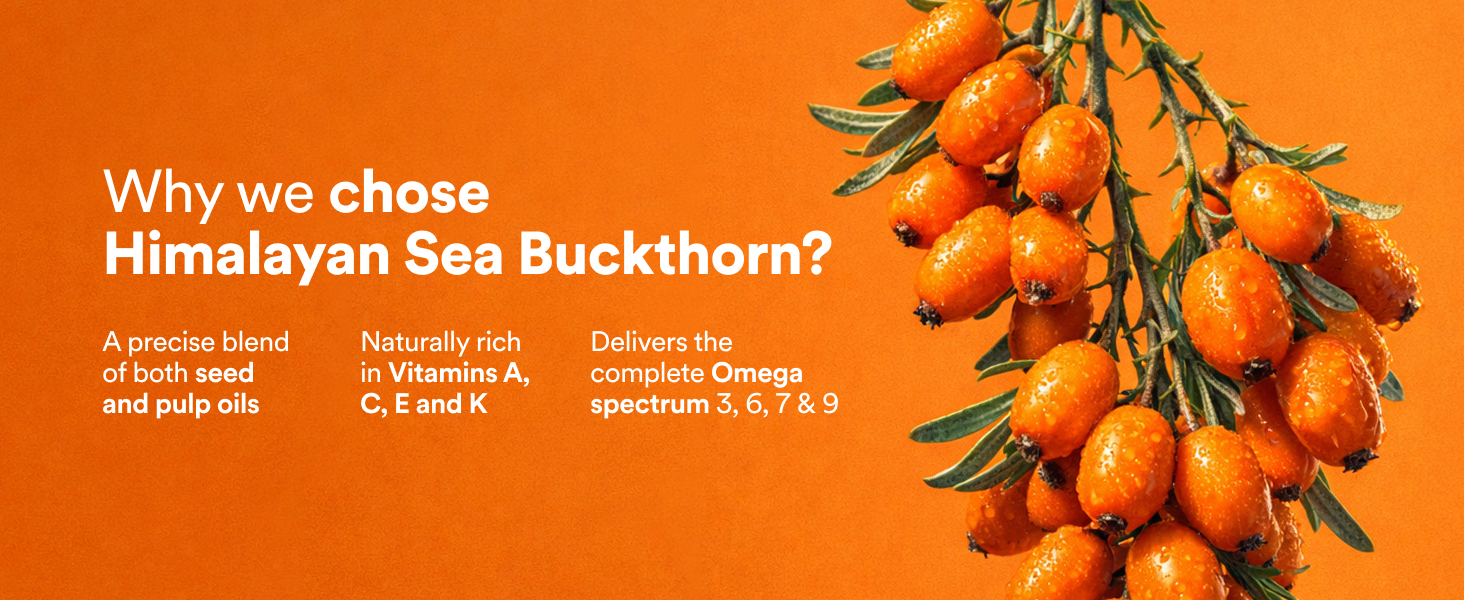 Origins Nutra Sea Buckthorn Oil 500mg | Blend of Seed and Pulp Oils