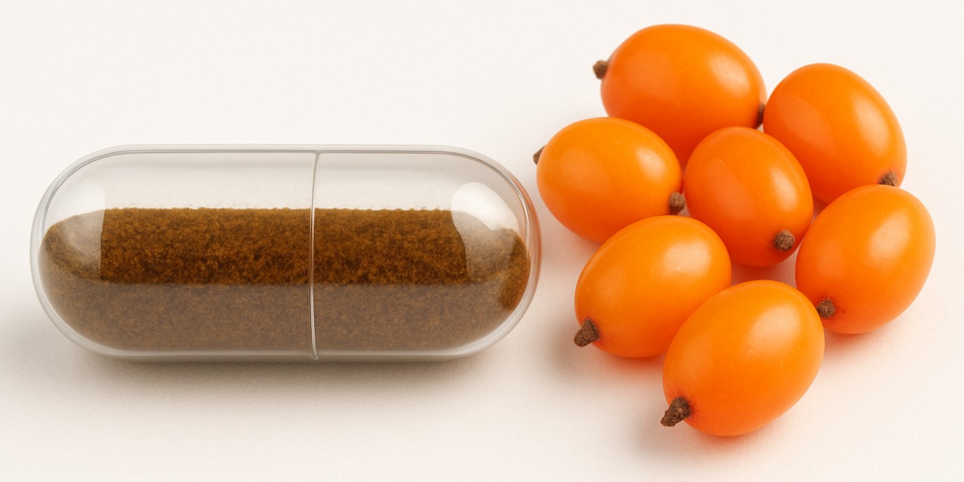 Sea Buckthorn Extract | 10X Potency | 1000 mg Per Serving | 90 Capsules | Skin, Immunity & Heart Health Support