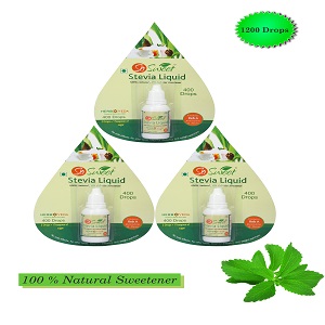 So Sweet Stevia Liquid Sugar Free Natural Zero Calorie Sweetener (Pack of 10) 1000 Drops - (100 Drops Each)