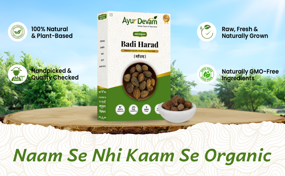 Harad Badi|Bada Harra | Haritaki Badi|Yellow Terminalia Chebula Natural | Badi Harad Whole | Aralu | Inknut | Haritaki | Kadukkai |Harar|Karakkaya |बड़ी हरड़| हर्रा | बड़ी हरीतकी | पीली हरड़ (450 Gram)