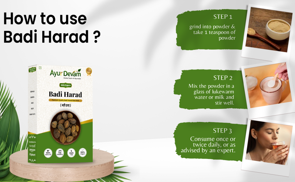 Harad Badi|Bada Harra | Haritaki Badi|Yellow Terminalia Chebula Natural | Badi Harad Whole | Aralu | Inknut | Haritaki | Kadukkai |Harar|Karakkaya |बड़ी हरड़| हर्रा | बड़ी हरीतकी | पीली हरड़ (450 Gram)
