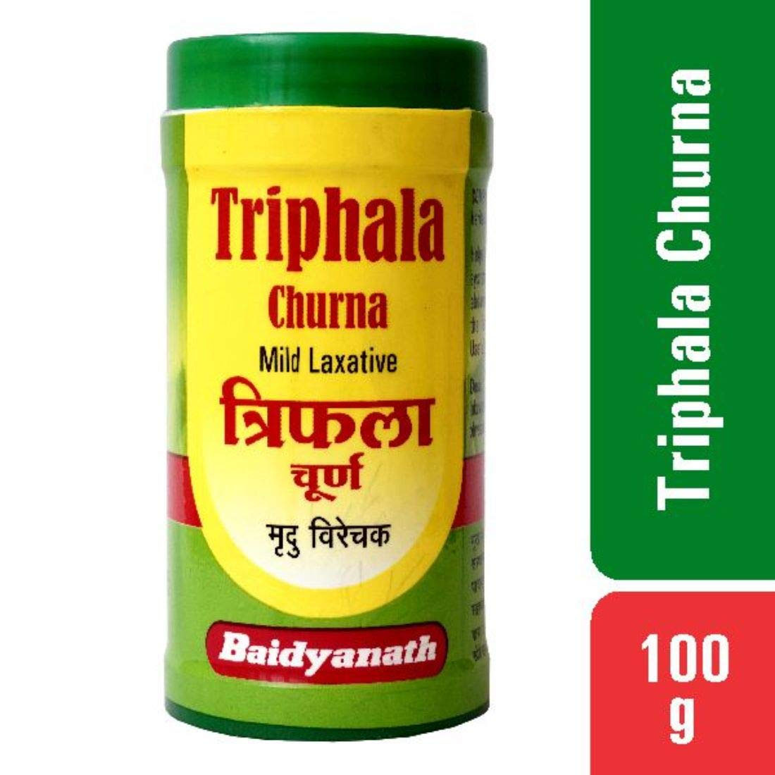 Baidyanath Asli Ayurved Triphala Churna 100 G | Helps Relieve Constipation Acidity & Gas Relief - Ayurvedic Remedy For Gastro-Intestinal Health