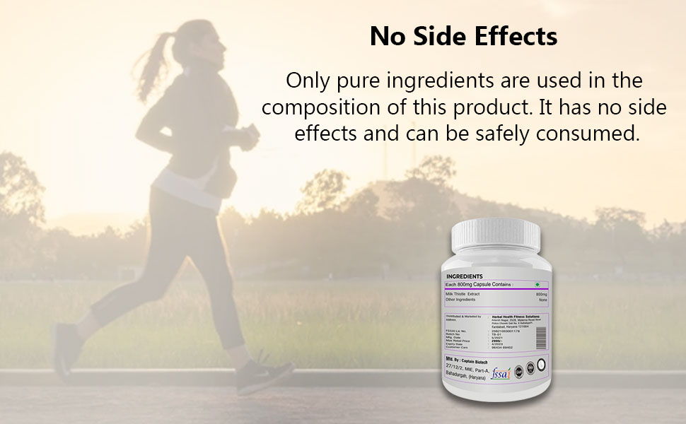 Milk Thistle Liver Cleanse & Detox Support 800mg, 60 Caps