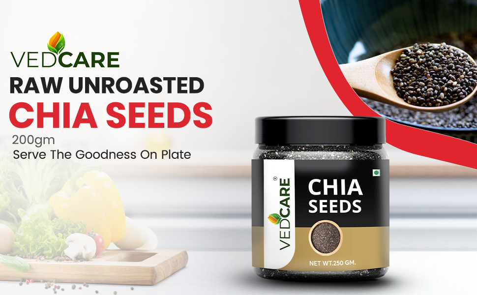 Raw Chia Seeds For Weight Loss, Pudding & Chia Lemon water | Non GMO, Pack of 1, 250gm