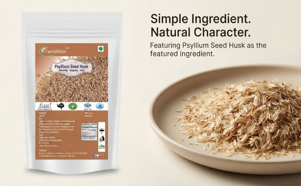 Neotea Iskolvidai, Isappakol, Iskol, Ispaghula Isabgol, Psyllium Seed Husk, 1Kg
