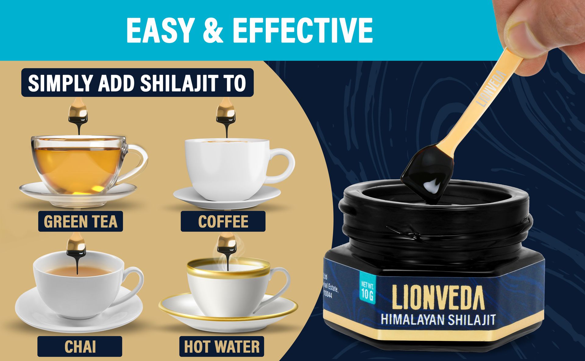 Original Himalayan Shilajit/Shilajeet Resin 10g | For Stamina, Endurance, Energy, Improved Health & Vitality | 20 Servings | 100% Ayurvedic | Certified Gold Grade 100% Pure Shilajit Resin