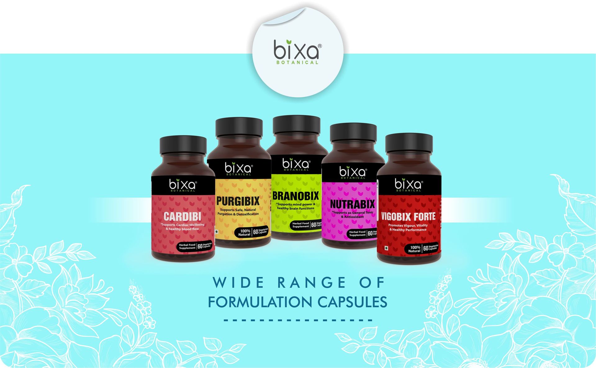 Bixa Botanical Renabix 450mg | Supports Kidney Health | 60 Veg Capsules