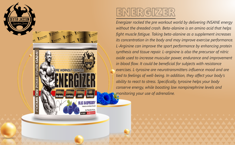 Dexter Jackson Pre-Workout Formula - Pineapple Flavor | 454g, 60 Servings