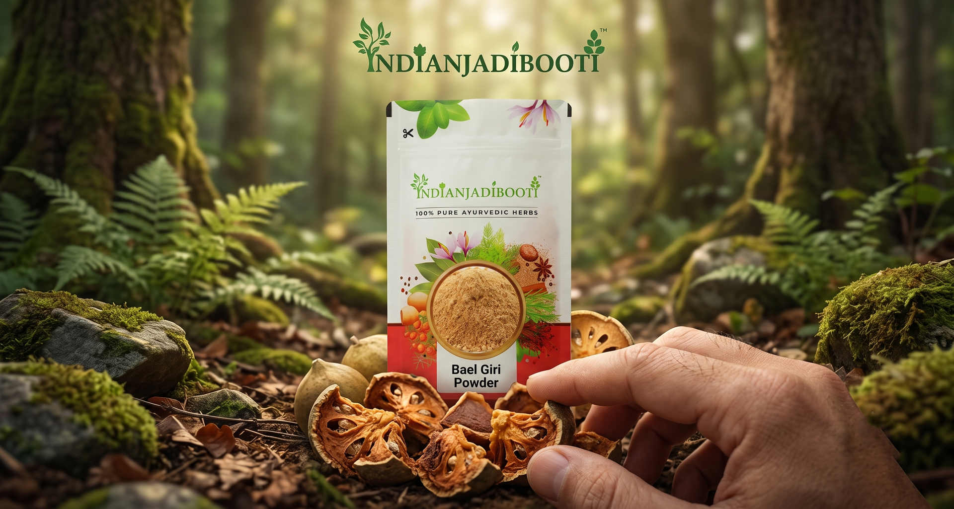 IndianJadiBooti Bael Pulp Powder | Stone Apple (Aegle Marmelos) | Natural Gut Cooler & Digestion Regulator | Ideal for Summer Sharbat, IBS & Stomach Acid | Wood Apple Fruit | 250g Pack of 2