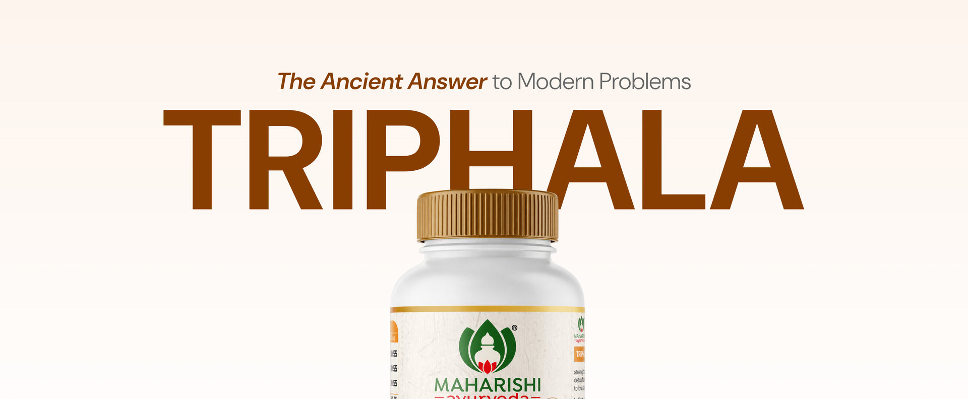 Maharishi Ayurveda Triphala Tablets 1000mg 120 Tablets | Supports Healthy Digestion | Improves Bowel Wellness| Relieves Constipation | Pure Herbs Used | (Pack of 1))