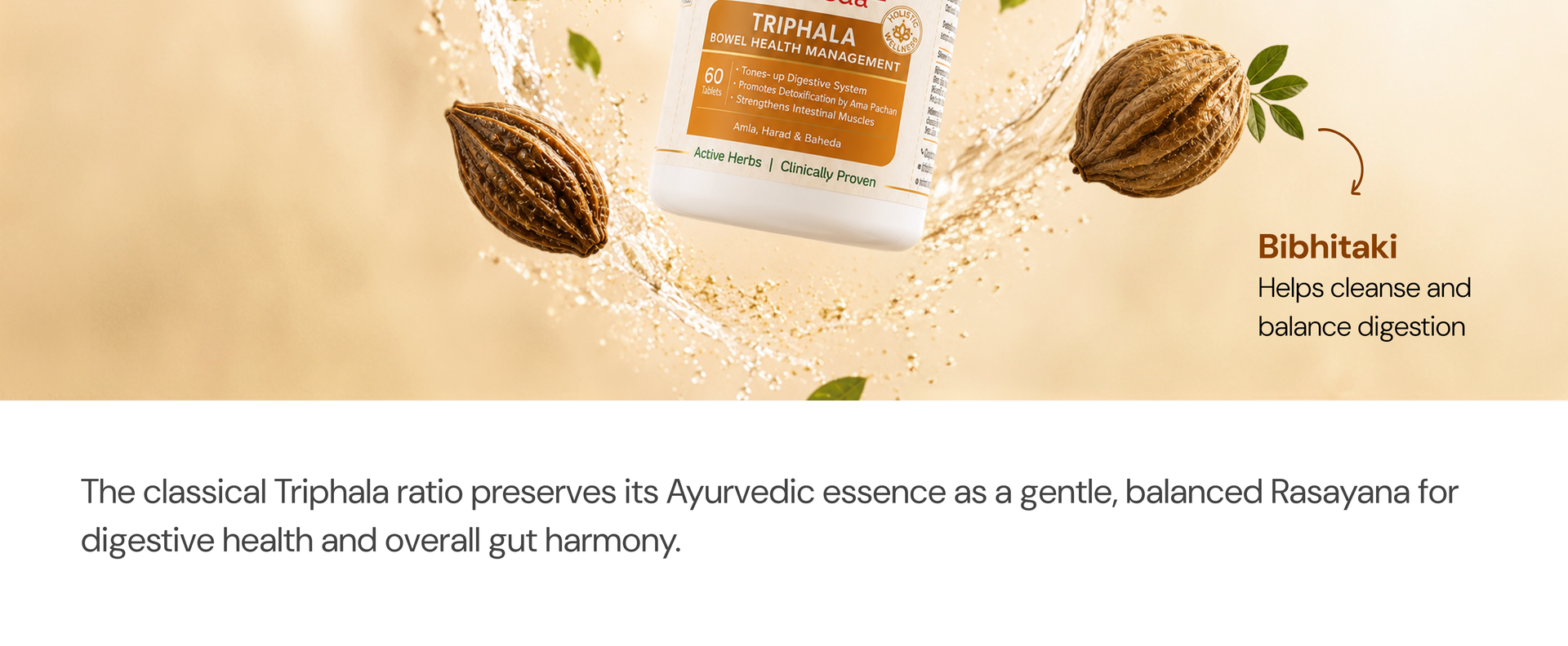 Maharishi Ayurveda Triphala Tablets 1000mg 120 Tablets | Supports Healthy Digestion | Improves Bowel Wellness| Relieves Constipation | Pure Herbs Used | (Pack of 1))