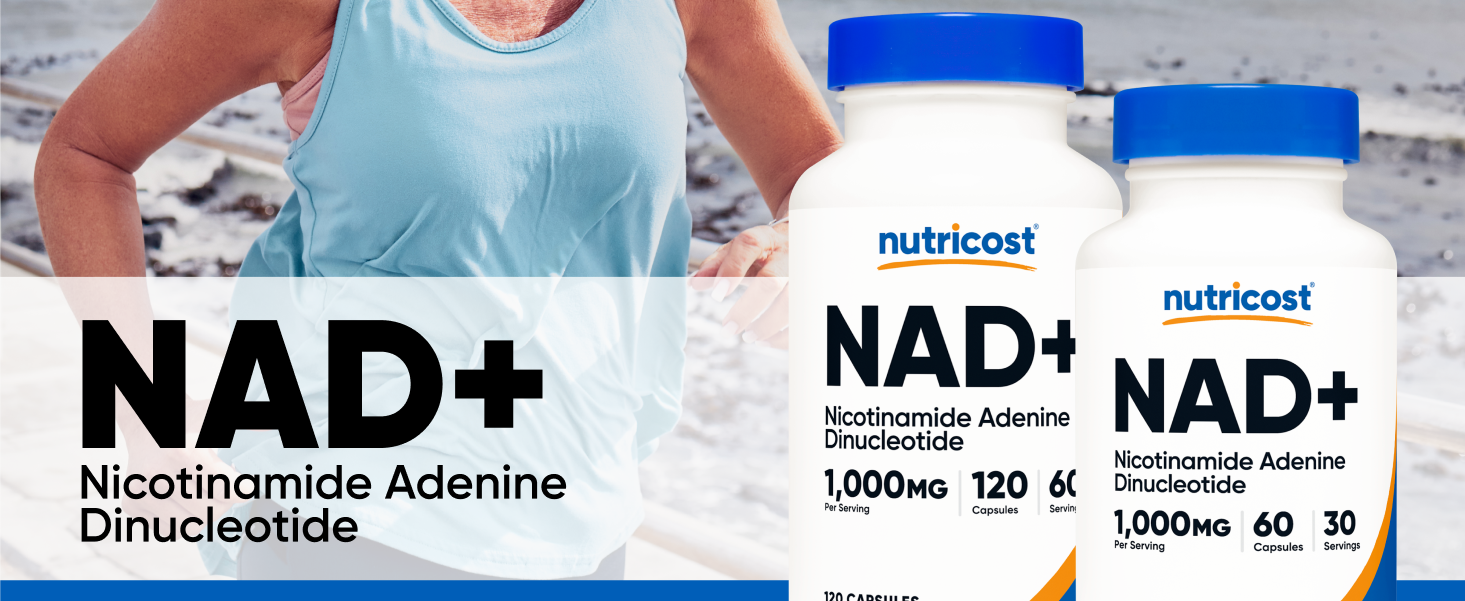 Nutricost NAD+ Supplement 1,000mg per Serving, 120 Capsules, 60 Servings
