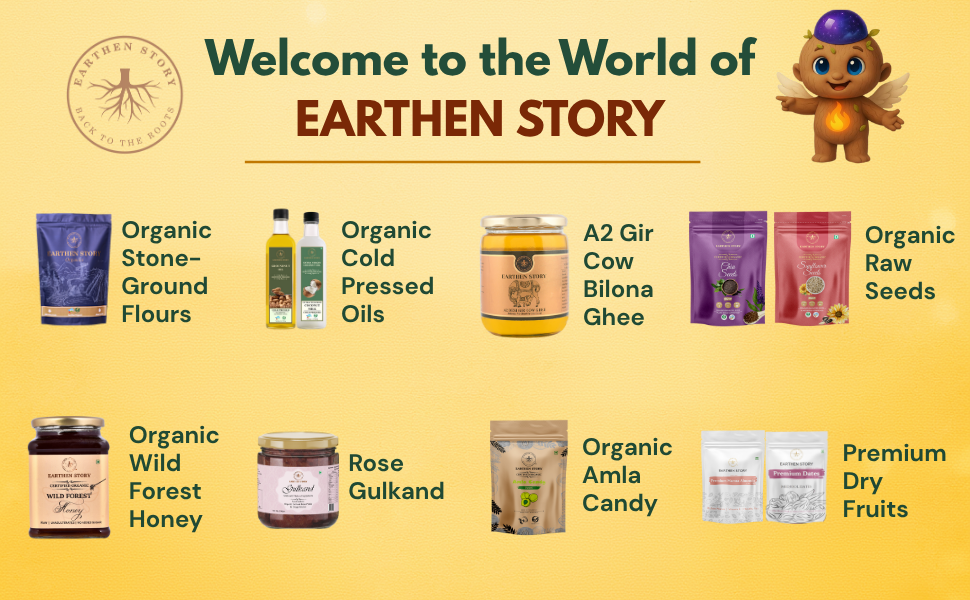Earthen Story Certified Organic Ashwagandha Root Powder (200g) | Lab Tested for 190+ Pesticides | Indian Ginseng Root-Only Adaptogen for Stress, Sleep & Strength | Vegan, Non-GMO