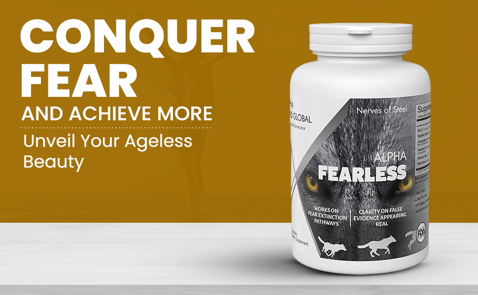 Alpha Fearless Capsule | Made with NALT, N-Acetyl-L-Tyrosine, Nigella Sativa, Kalonji extract, Jiaogulan extract, Gynostemma Pentaphyllum | Helps to Reduce Anxiety & Filter out imagined fears from real | 60 Cap.