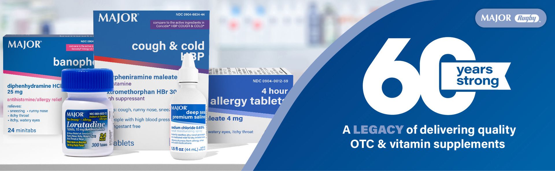 MAJOR Deep Sea Premium Saline, Nasal Moisturizing Spray, 1.5 Fl Oz (1-Pack)