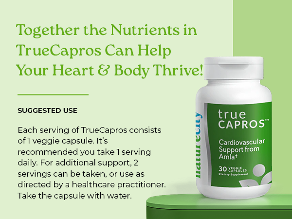 NatureCity True-Capros Amla Extract Supplement, Heart Health, 30 Capsules