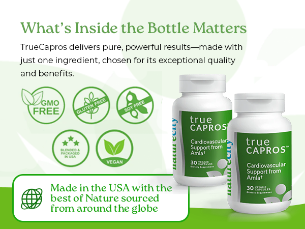 NatureCity True-Capros Amla Extract Supplement, Heart Health, 30 Capsules