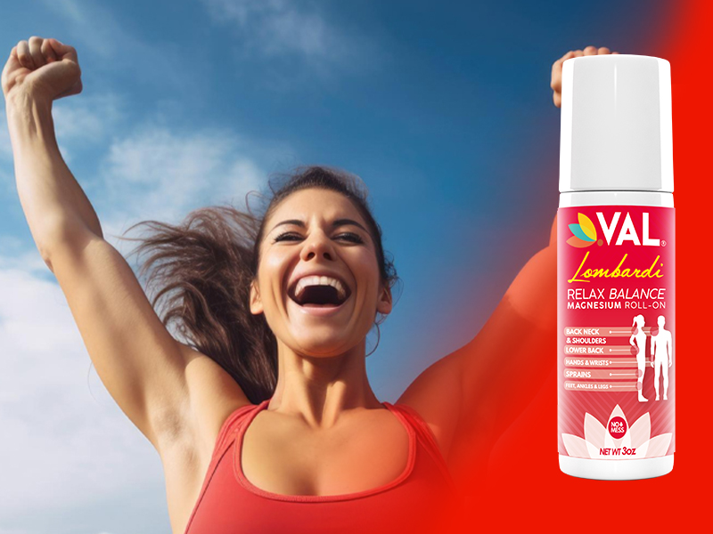 VAL Magnesium Roll-On for Joint & Muscle Relief | Fast-Acting Zechstein Magnesium with Arnica, Menthol & Herbal Extracts | Natural Pain Relief | 3oz | No Mess, Non-Greasy
