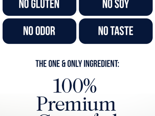 NAKED Collagen Peptides Protein Powder, 60 Servings, Pasture-Raised, Unflavored Grass-Fed Hydrolyzed Collagen Supplement, NSF Certified, Paleo Friendly, Non-GMO, Keto, Gluten Free, 20oz