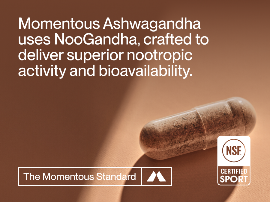 Momentous Ashwagandha Supplement, NooGandha Extract, 300mg per Serving
