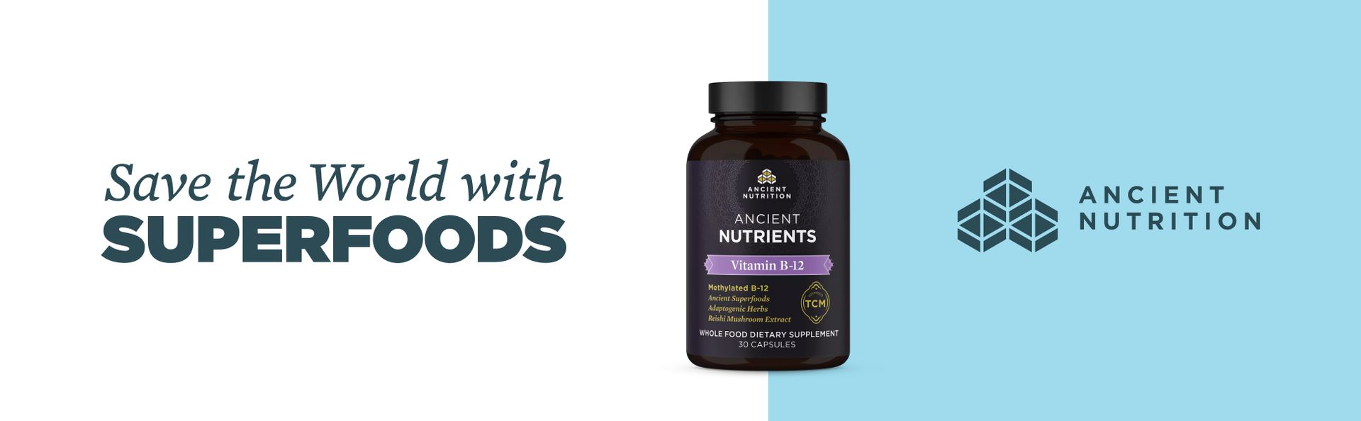 Ancient Nutrition Methylated Vitamin B12 Supplement, Supports Energy