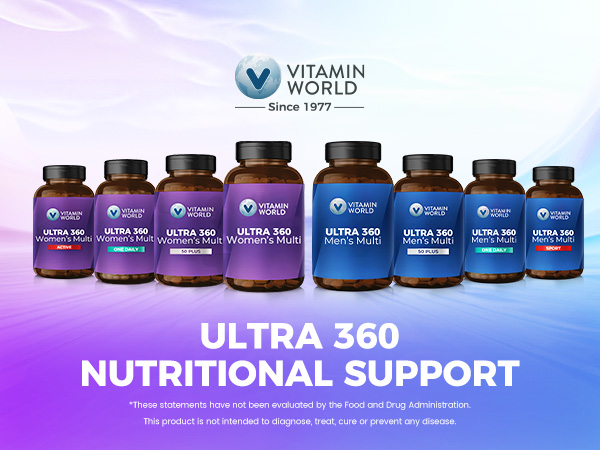 Vitamin World Ultra 360 Multivitamin for Women 50 Plus, Menopause Support