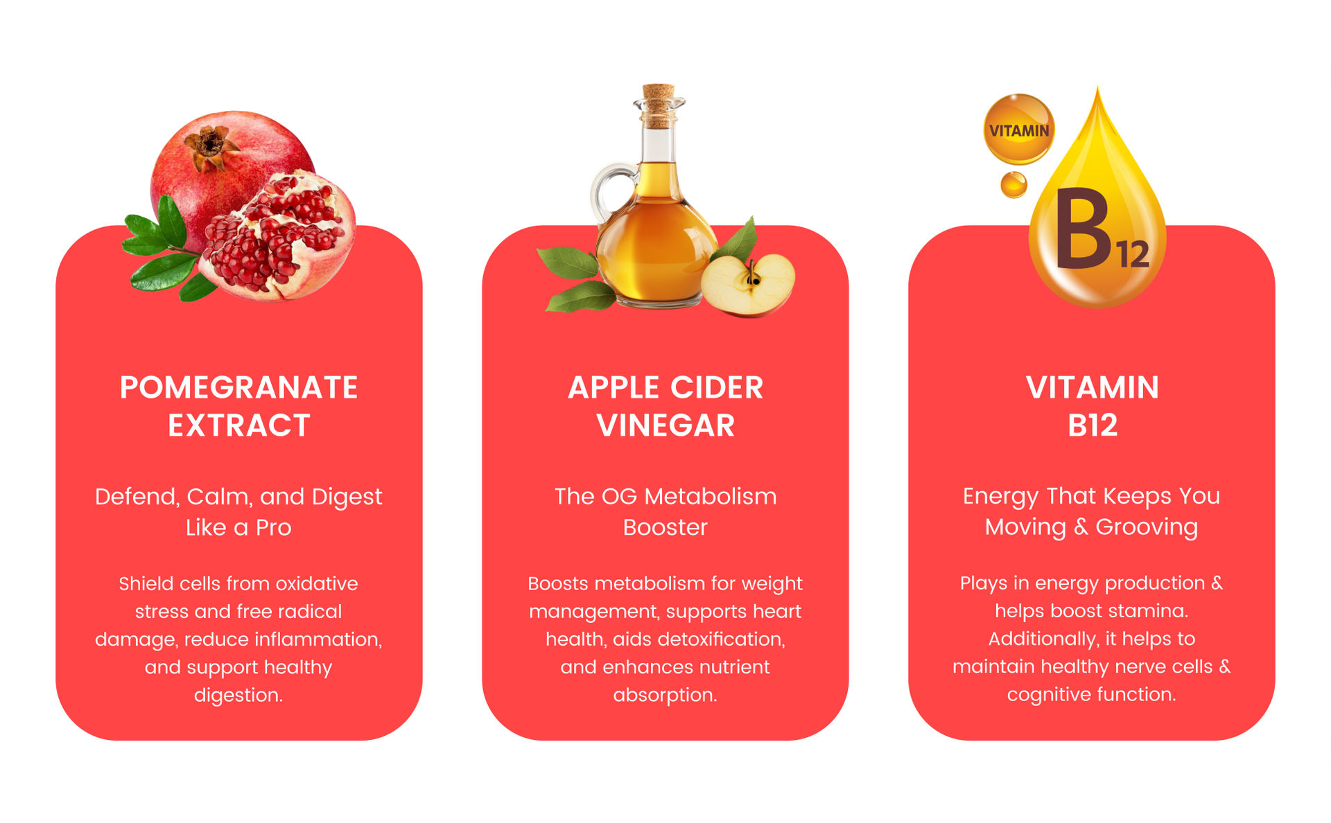 Apple Cider Vinegar Effervescent Tablets | 500mg Apple Cider Vinegar with Pomegranate Extract, Vitamin C, Vitamin B6 & Vitamin B12 | Zero Sugar | Refreshing Wellness Drink | 200 Effervescent Tablets - Pack of 10