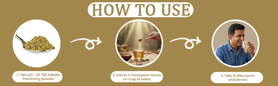 Atibala Panchang Powder | Ayurvedic Herbal Supplement for Immunity, Energy & Vitality | 100 gm