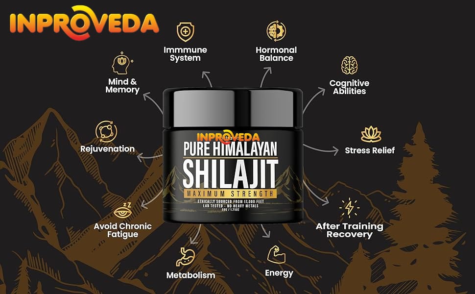 Pure Himalayan Shilajit Gold Resin 20g - Performance Booster For Endurance, Stamina and maximum muscle strength.