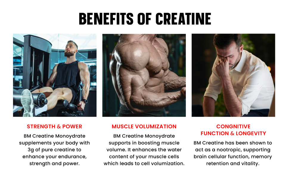 Bigmuscles Nutrition Creatine [155g, 50 Servings]|Green Apple | Micronized Creatine Monohydrate To Support Lean Muscle Repair & Recovery|Increase Strength&Athletic Performance,Powder, 1 count