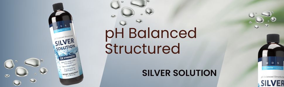 Alkaline Structured Silver Liquid Supplement 30ppm - Immune and Gut Health Support - Extra Strength Structured Colloidal Silver Mineral Supplements - Made in USA (16 oz)