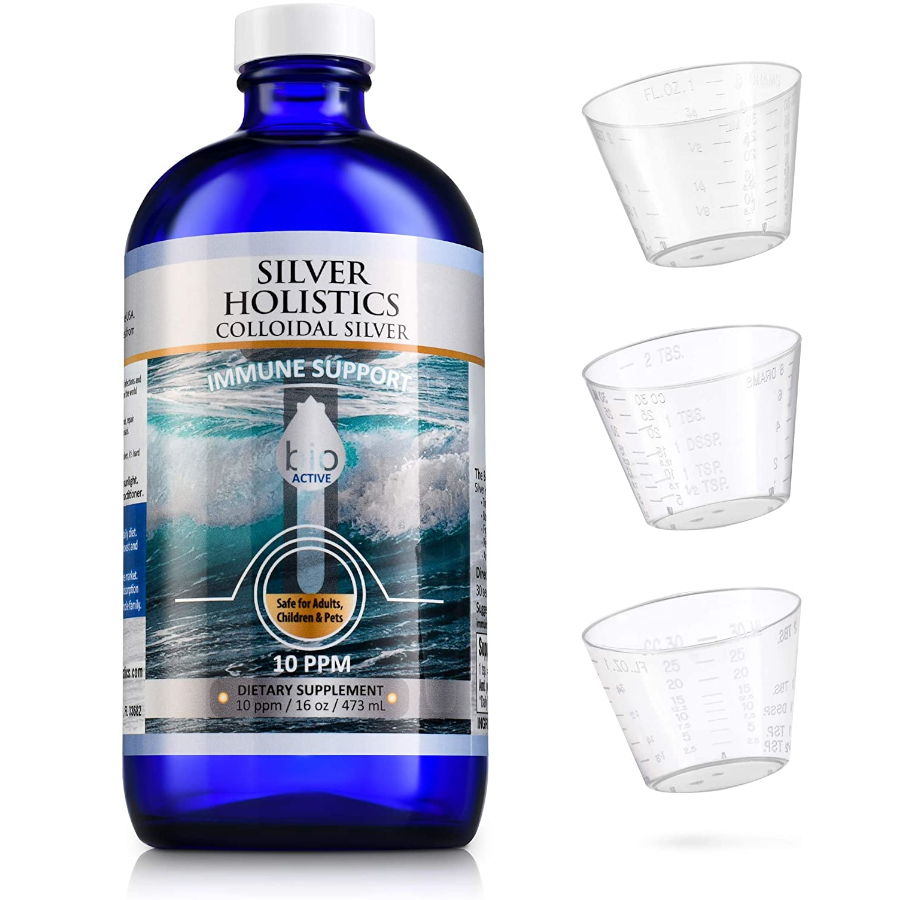 Colloidal Silver Liquid Spray | 10 PPM Ionic Silver | 4 oz Glass Bottle by Silver Holistics